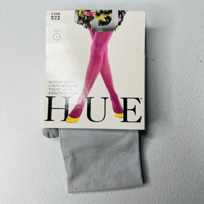 HUE Chrome Super Soft Lightweight Control Top Tights Womens Size 1 U11231